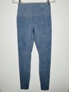 Lululemon Wunder Under High Rise Tight 25” Luxtreme Washed Moon Blue 6 Leggings